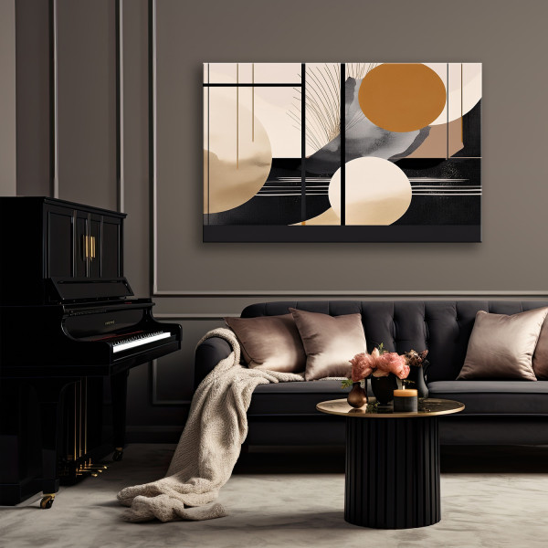 Feeby Obraz na płótnie, Abstrakcja Geometryczna Glamour 60x40