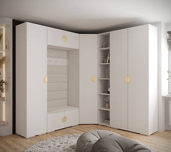 Garde-robe Inova 4 porte battante 236,7/232/47 4 Portes (blanc)