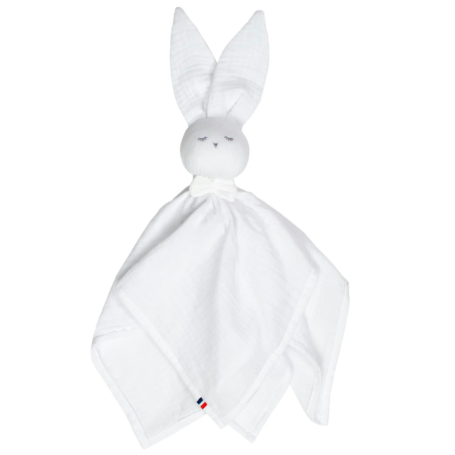 JEANNE - Doudou plat  Lapin personnalisable
