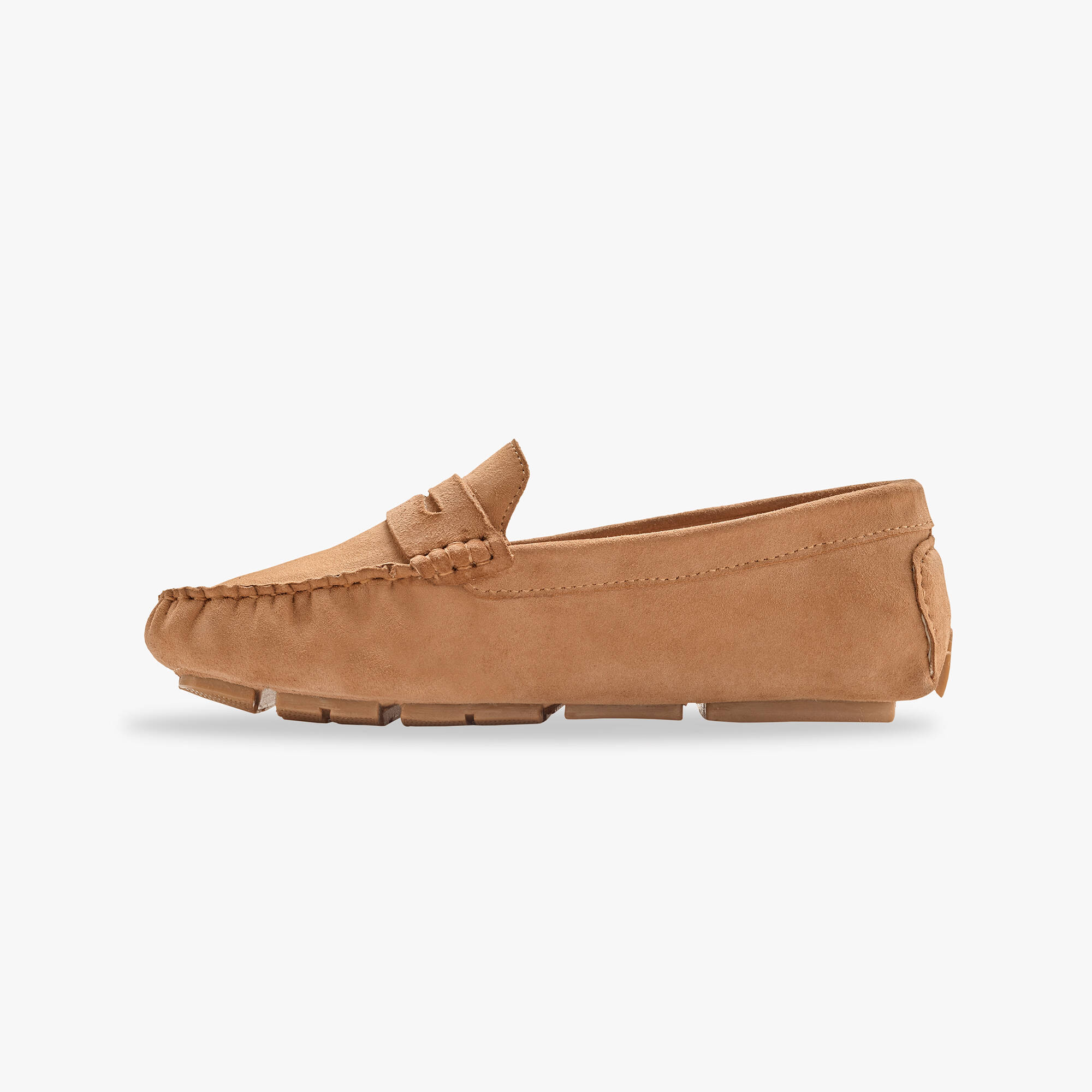 Mocassins en cuir velours