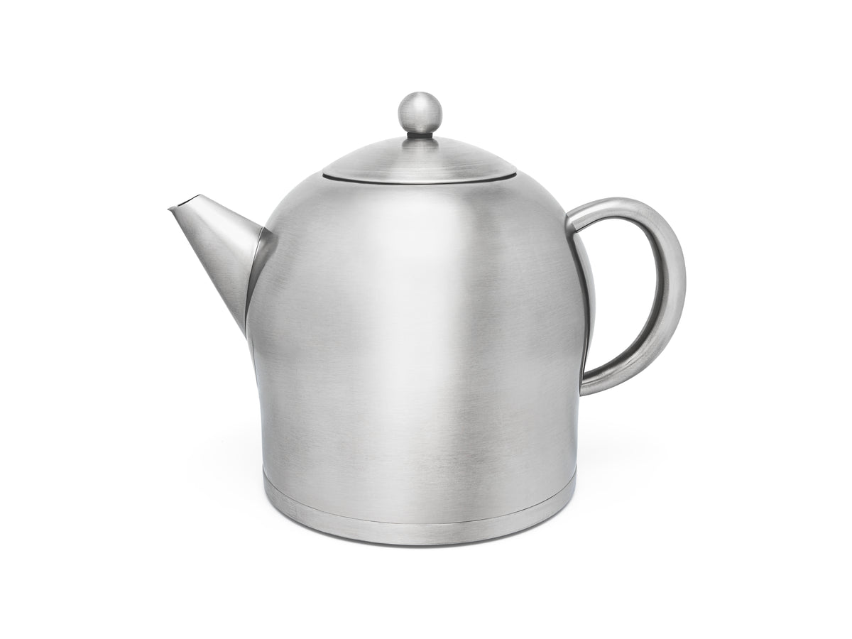 Bredemeijer - Dubbelwandige theepot Minuet Santhee - 2 liter - RVS - Mat