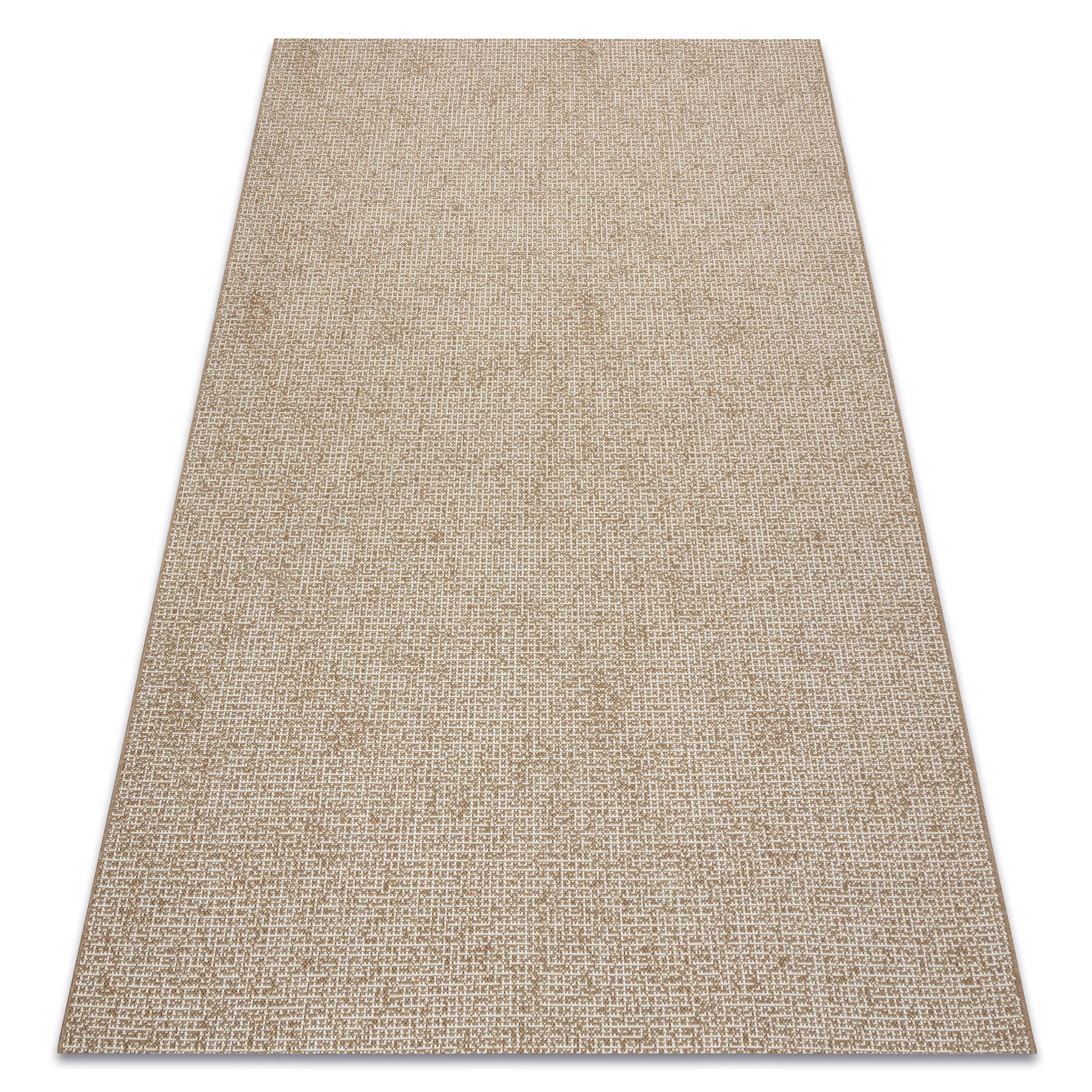 Dywan sizal FLAT 49371265 Kratka - beż naturalny kolor 80x150 cm