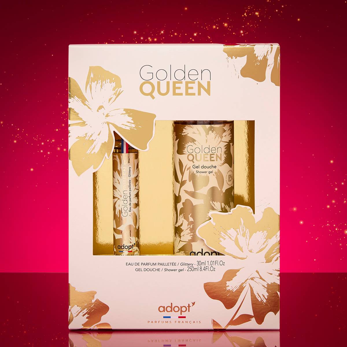 Golden QueenCoffret 30ml paillettée   gel douche 250ml