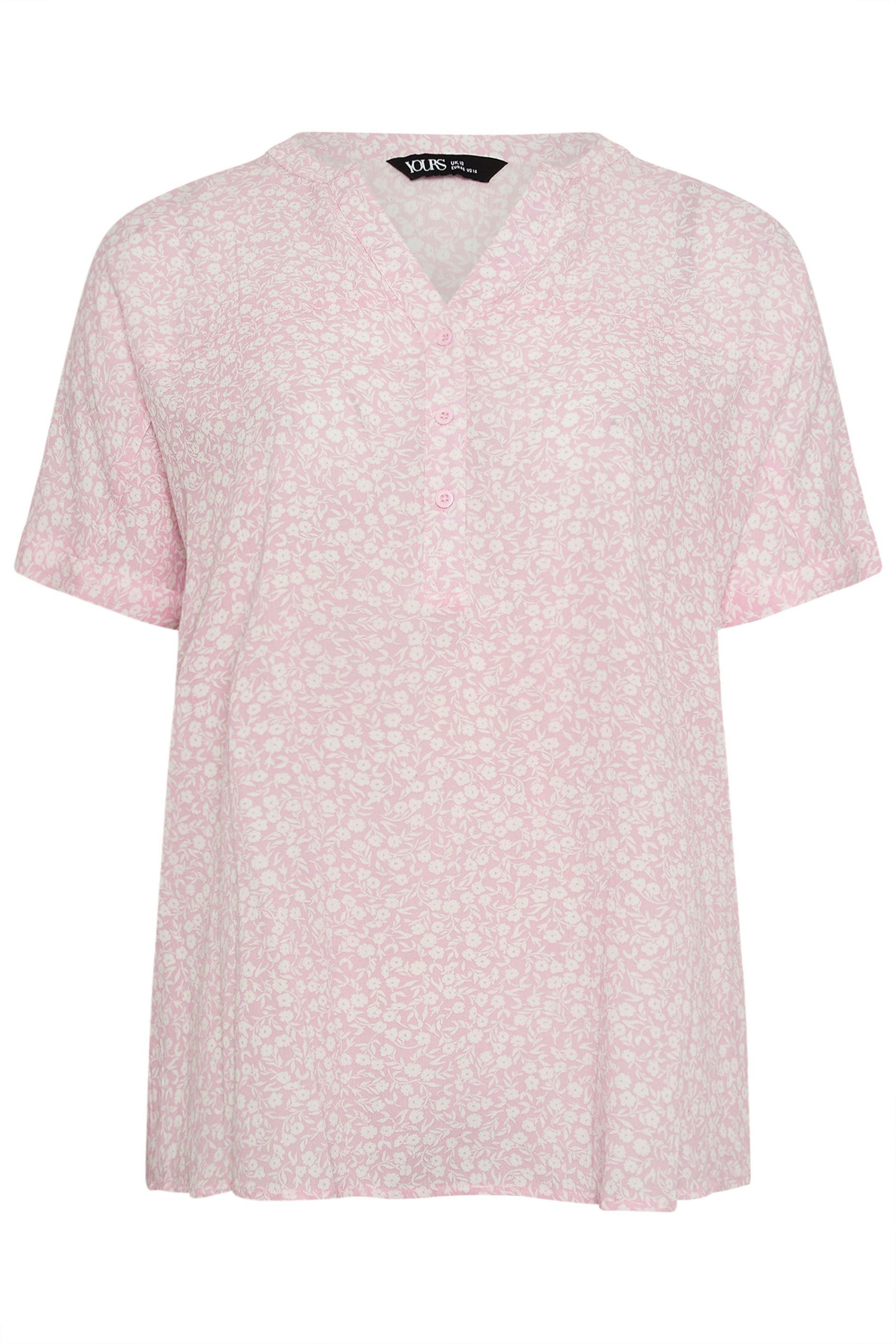 Yours Floral Notch Neck Top