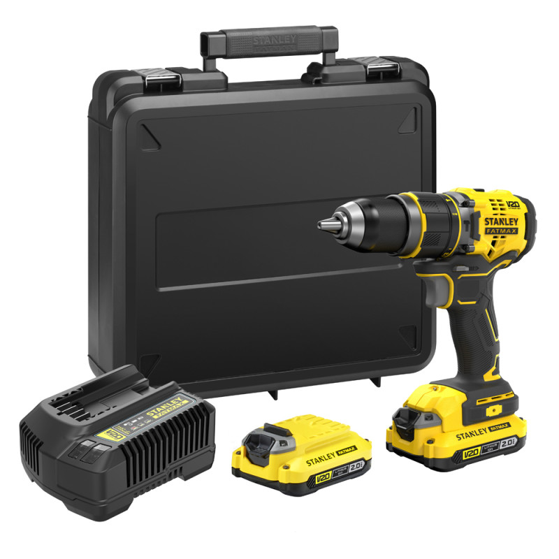 Perceuse à percussion SFMCD721D2K-QW 2 x 2 Ah 18 V STANLEY FATMAX