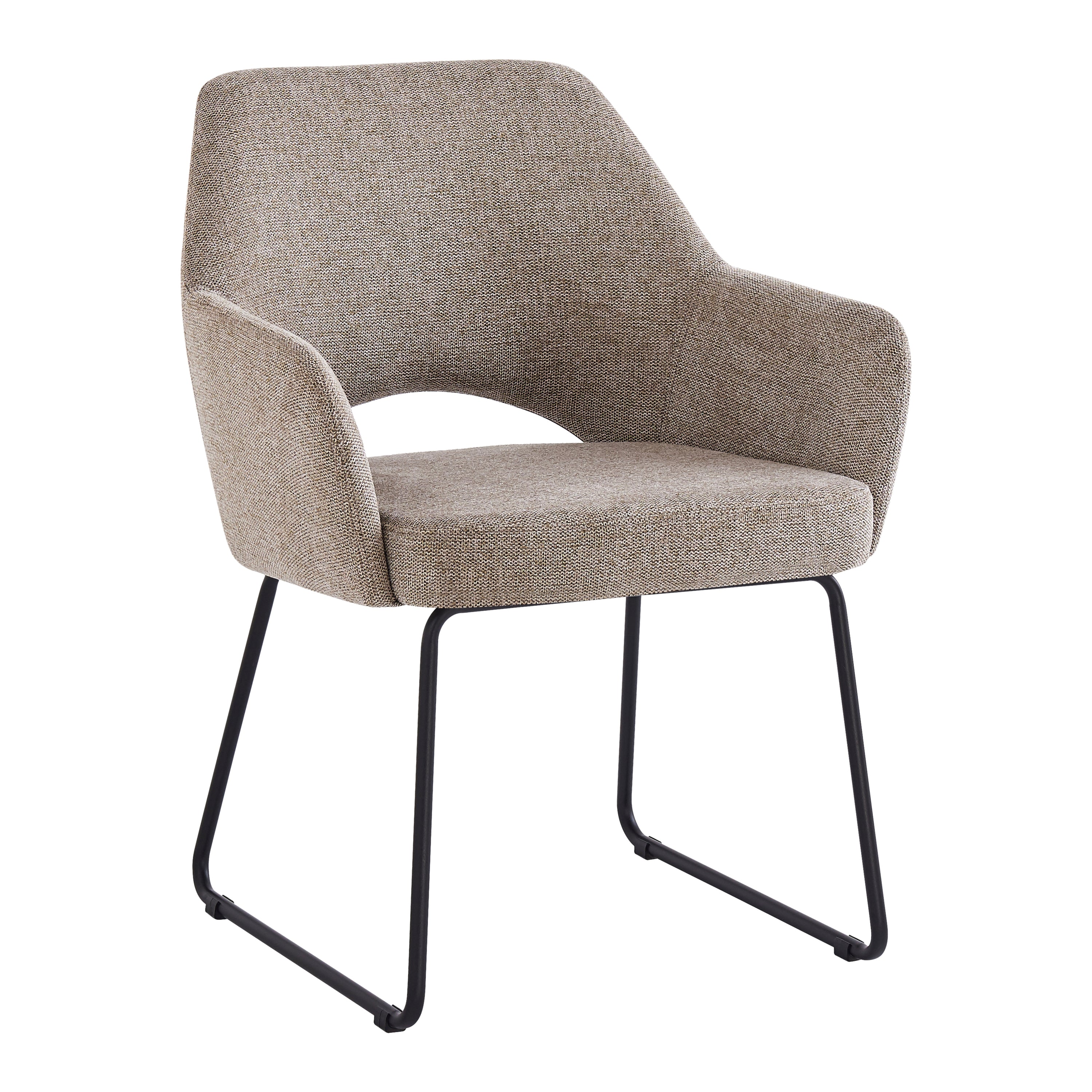 by fonQ Gap Eetkamerstoel - Taupe / Zwart