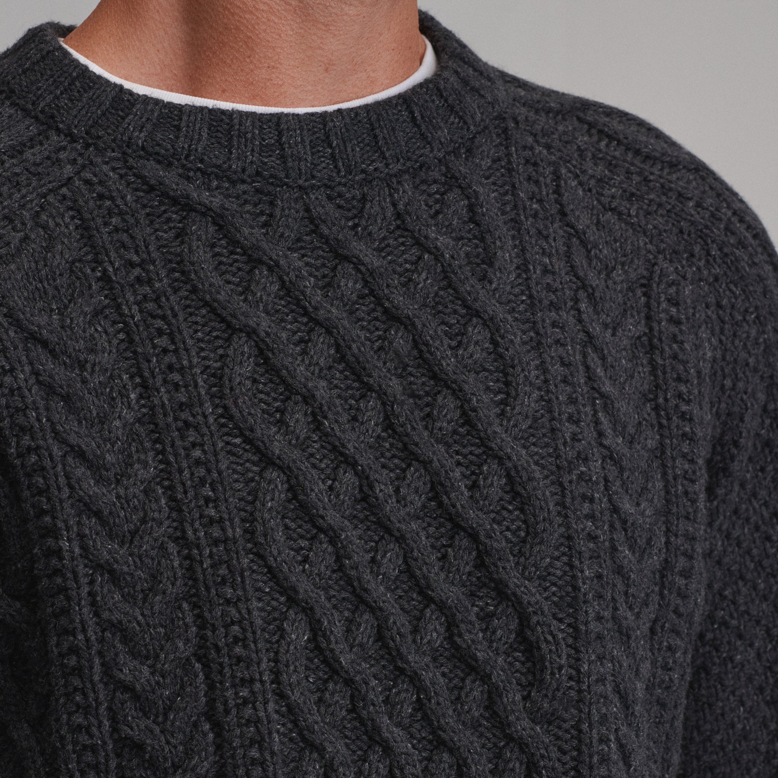 Men's Northwest Cable-Knit Crew Sweater