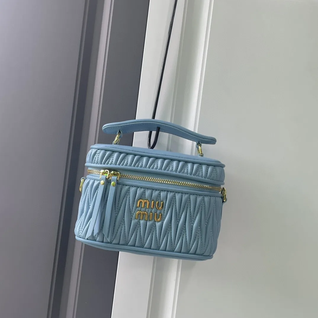 MIU MIU Matelassé Nappa Leather Shoulder Bag
