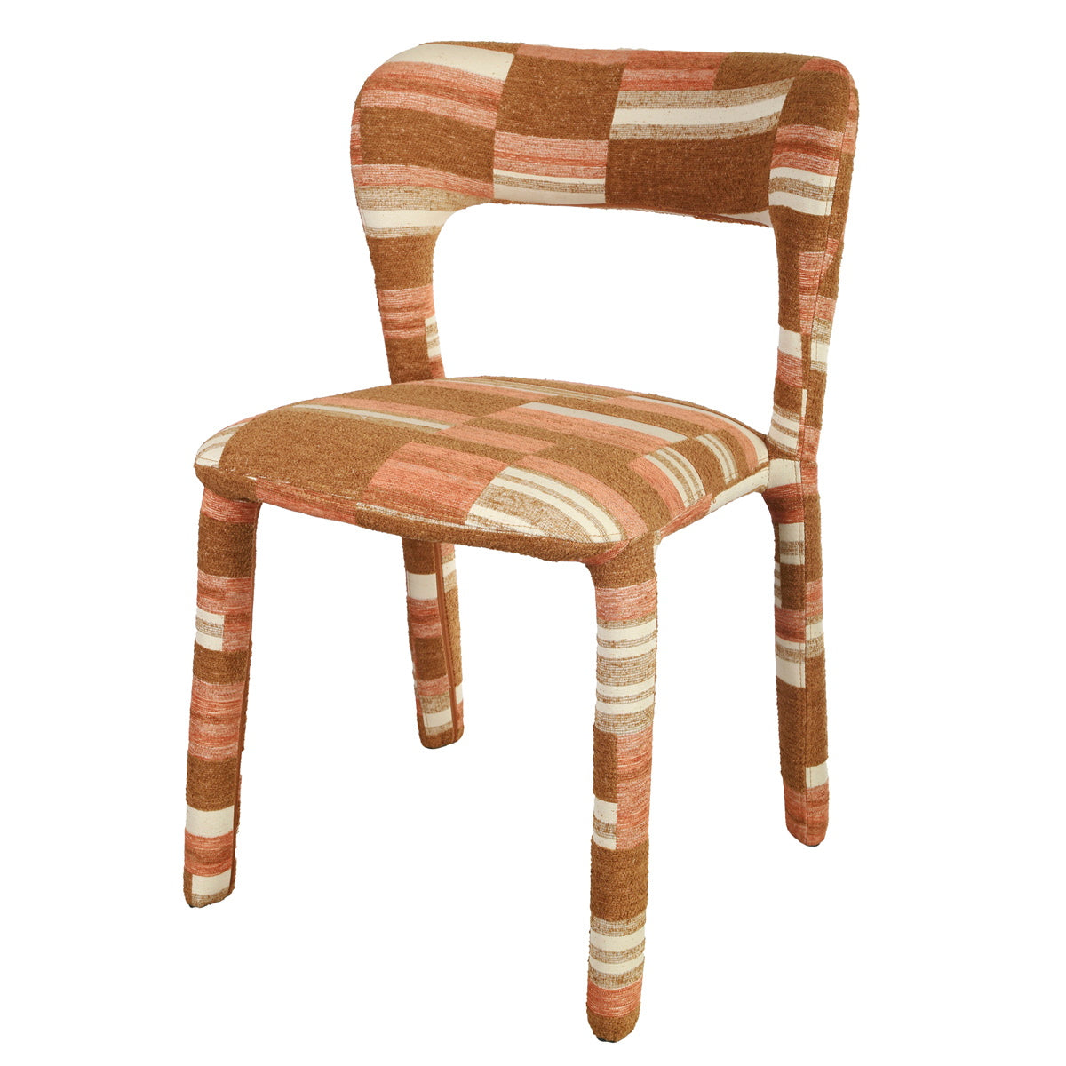 DÉJA Living Eetkamerstoel Mala - Terracotta Stof - Set van 2