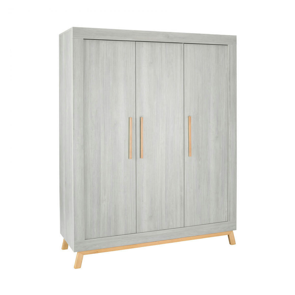 MIAMI - Armoire enfant 3 portes gris