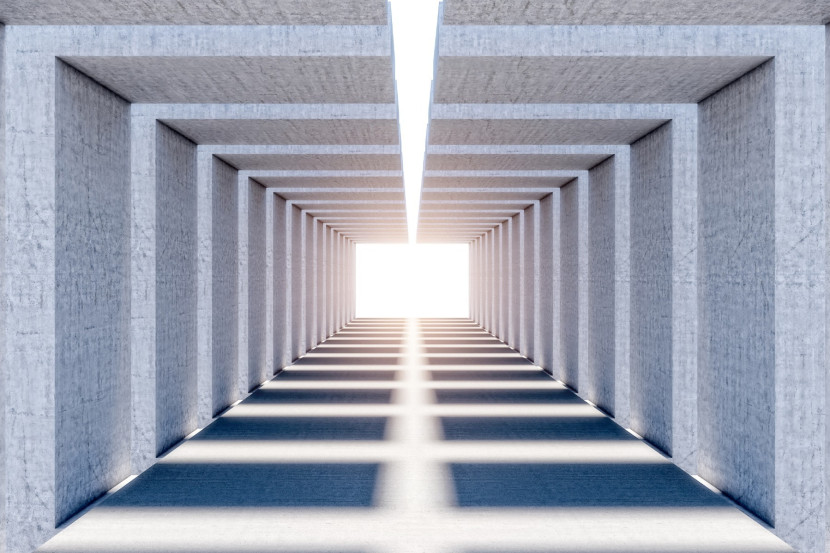Fototapeta Nowoczesny BETONOWY Tunel 3D 90x60cm