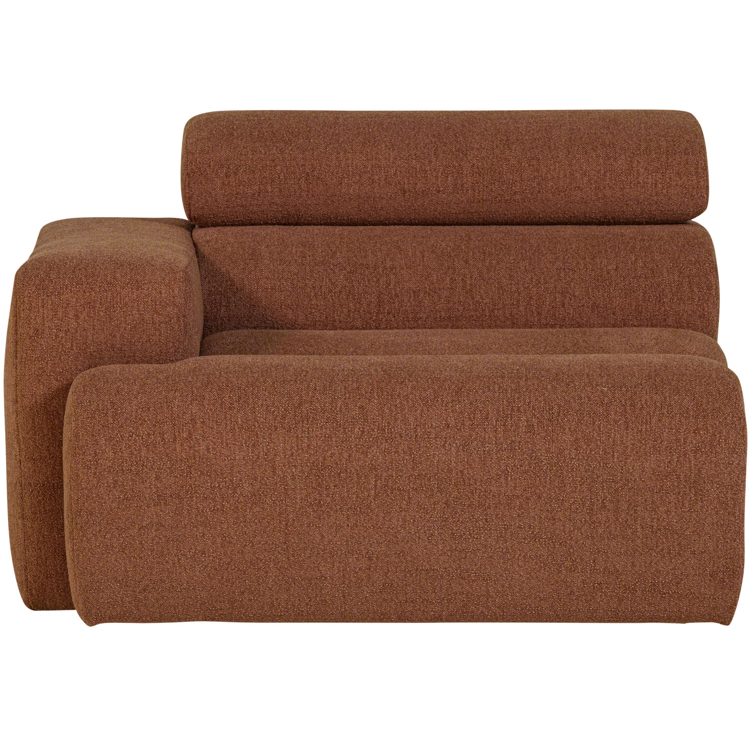 WOOOD 1-zits element bank arm links Novi - Polyester - Terra - 86x109x113