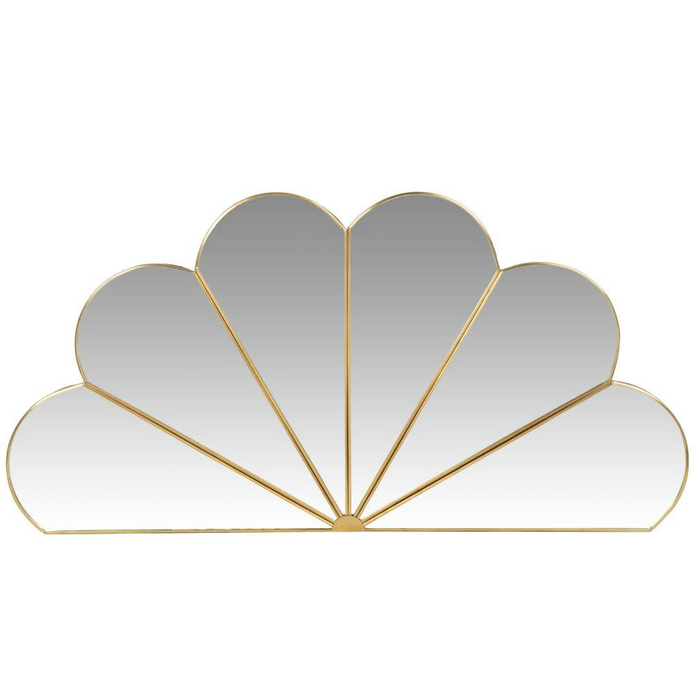 TANTA - Miroir en métal doré 40x20