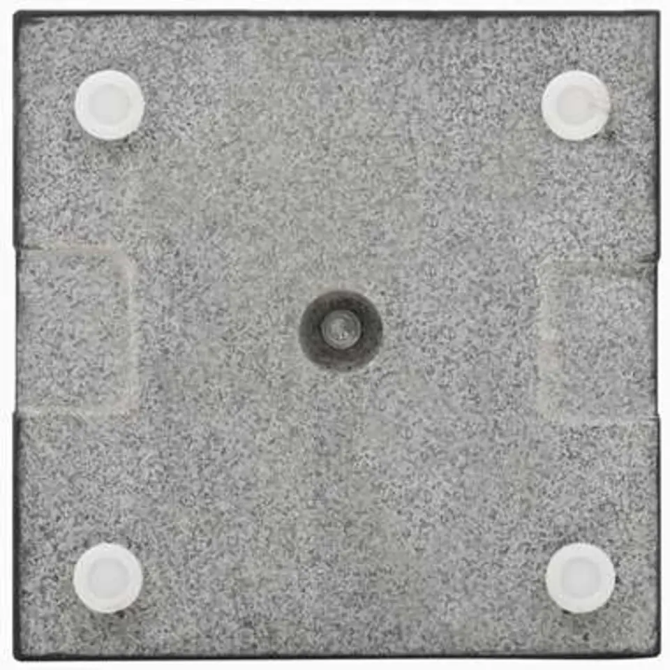 vidaXL - Parasolvoet - Zwart - Graniet