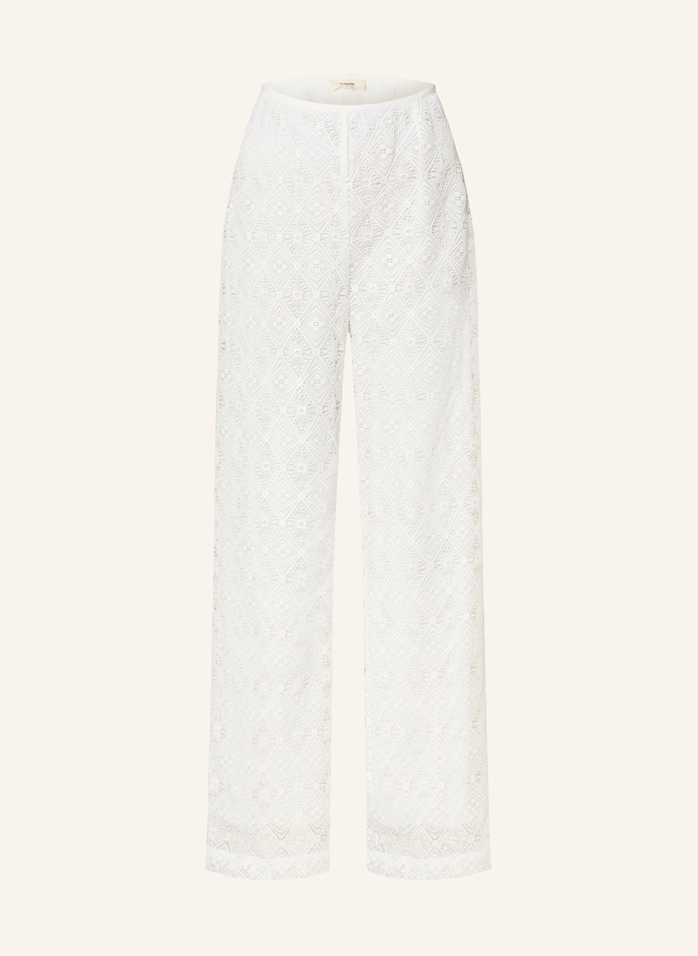 SUNCOO Marlenehose JOYCE aus Spitze
