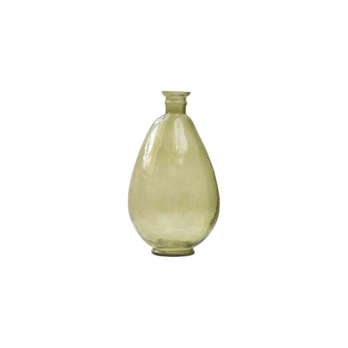 - Vase bonbonne en verre bosselé