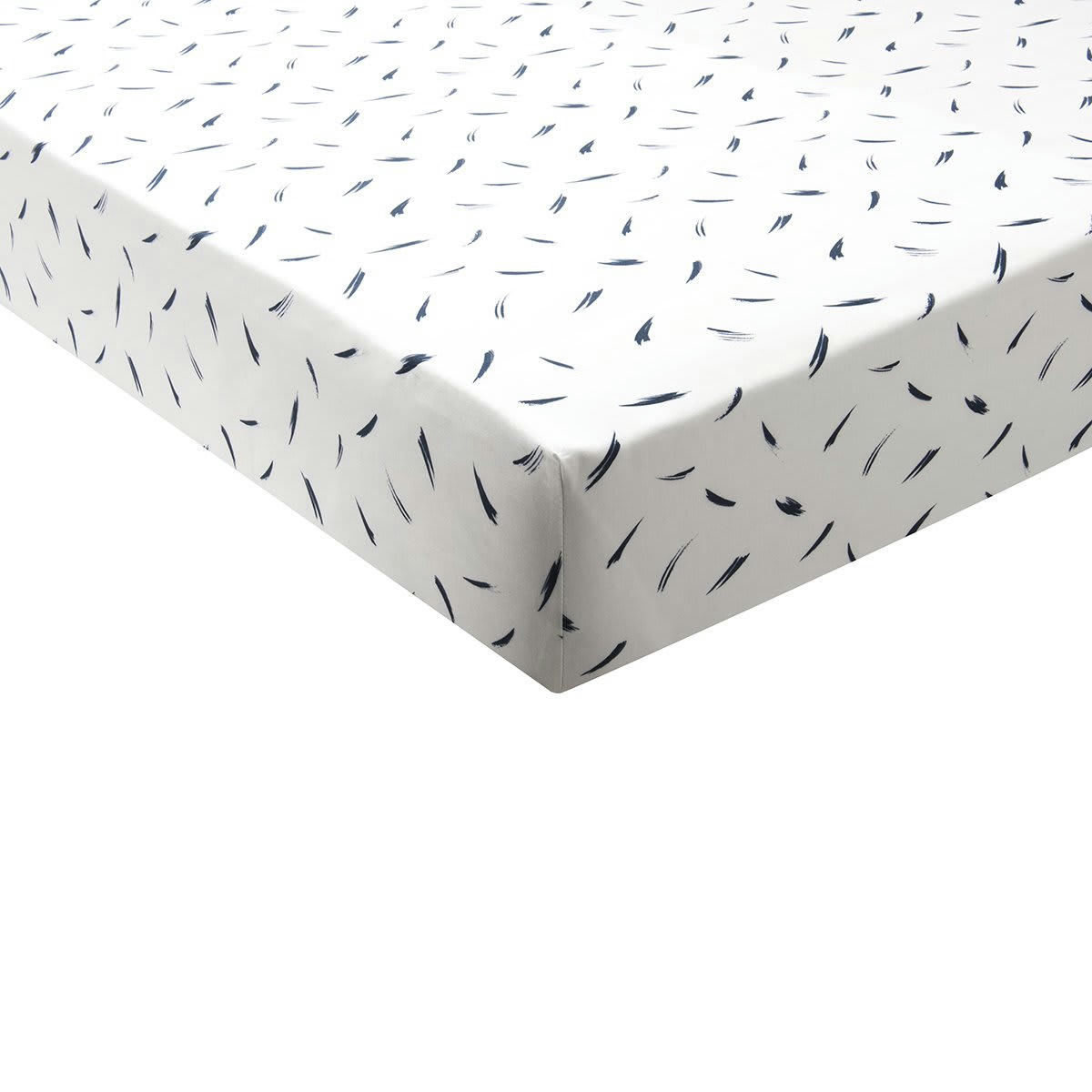 FACE À FACE - Drap housse percale bleu clair 180x200 cm