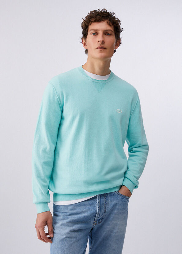 Maglia in cotone e cashmere