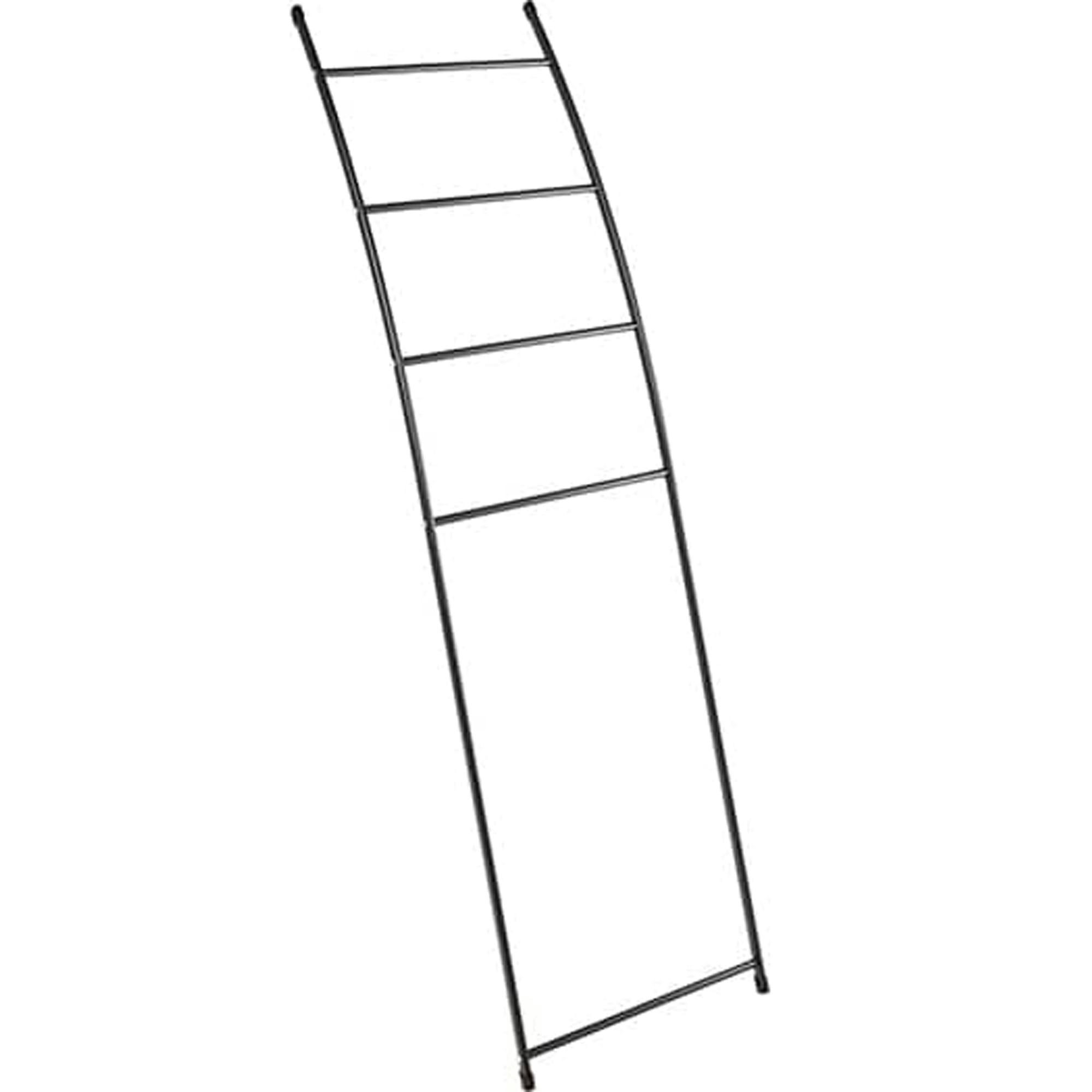 - Porte serviettes échelle métal noir 44x10.5x150cm
