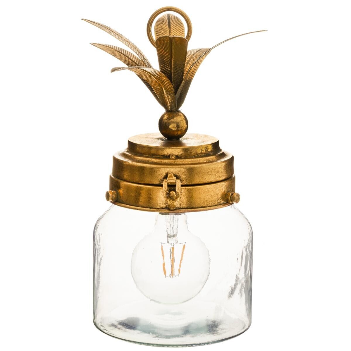 LED Lamp "Pineapple" Gilt, H.33 cm