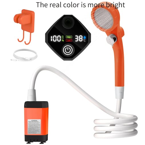 NNEOBA Portable Camping Shower Kit with Digital Display