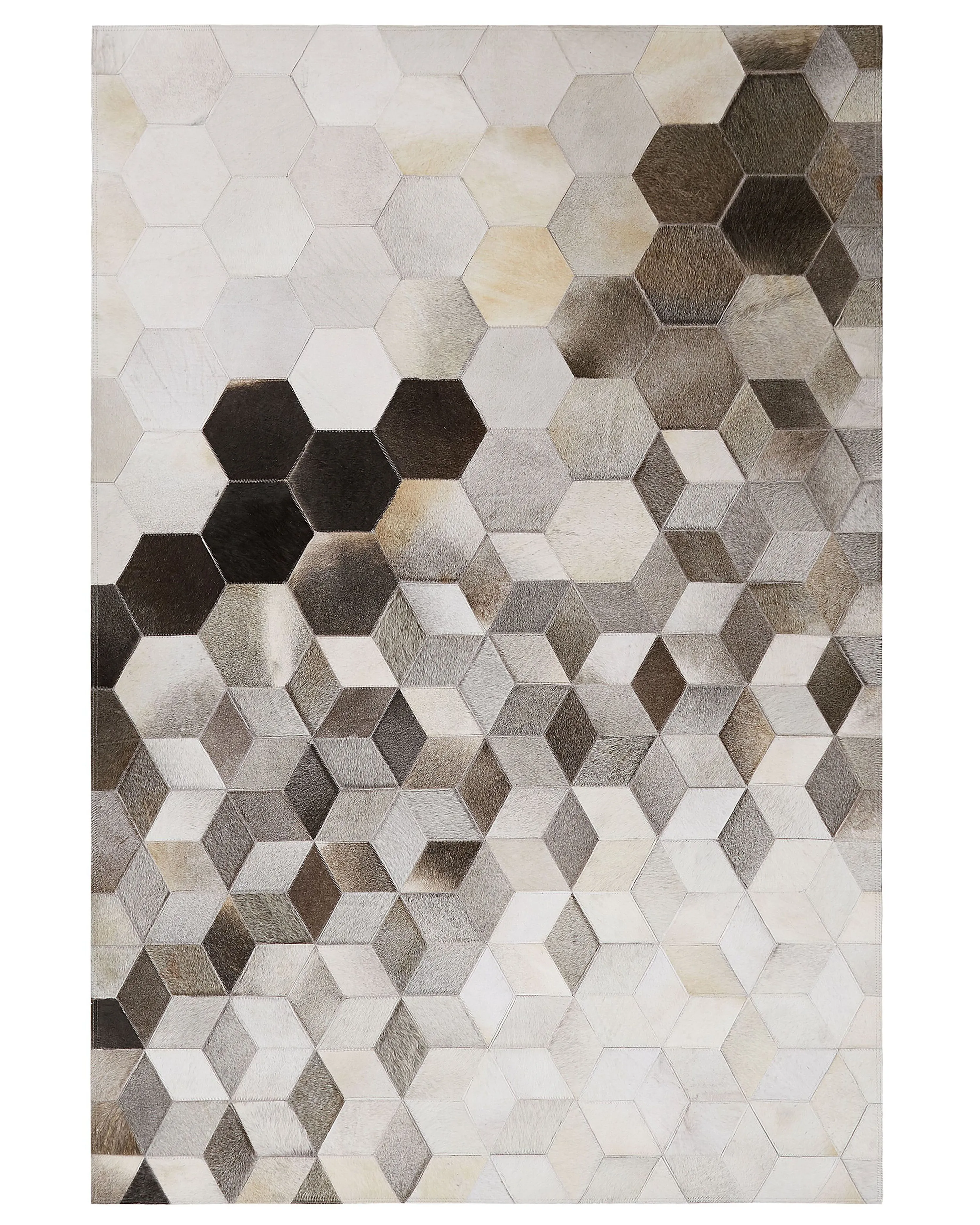 Rug SASON Grey 140 x 200 cm Leather