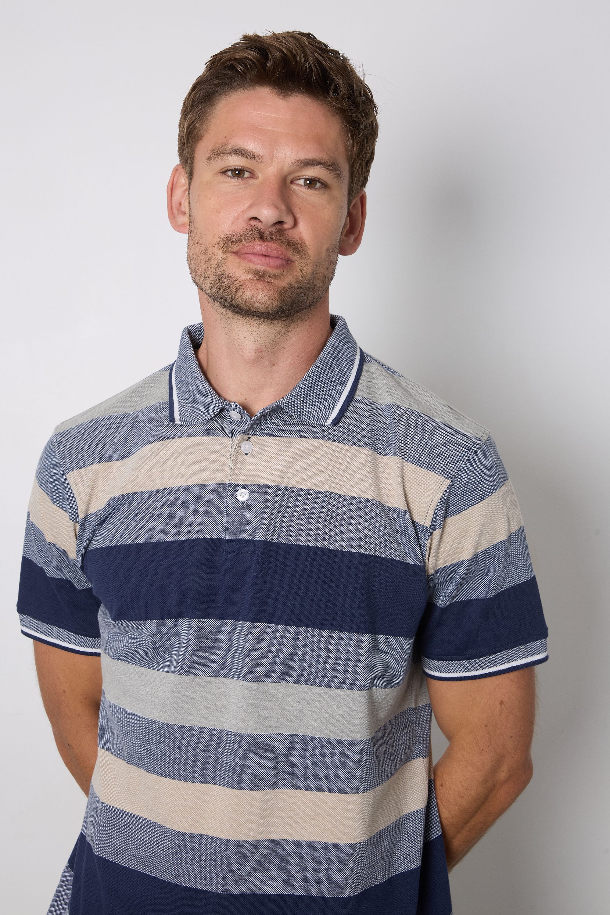 Maine Barbados Stripe Polo Shirt