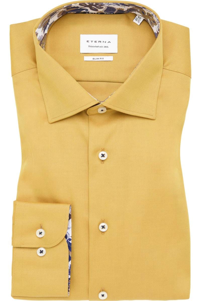 ETERNA Cover Shirt Slim Fit Hemd gelb, Einfarbig