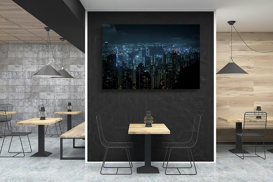 ELECTRIC CITY - Photographie d'art de Romain Farge 30x45 cm sur plexi