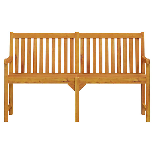 Banc de jardin meuble de patio bois Helloshop26