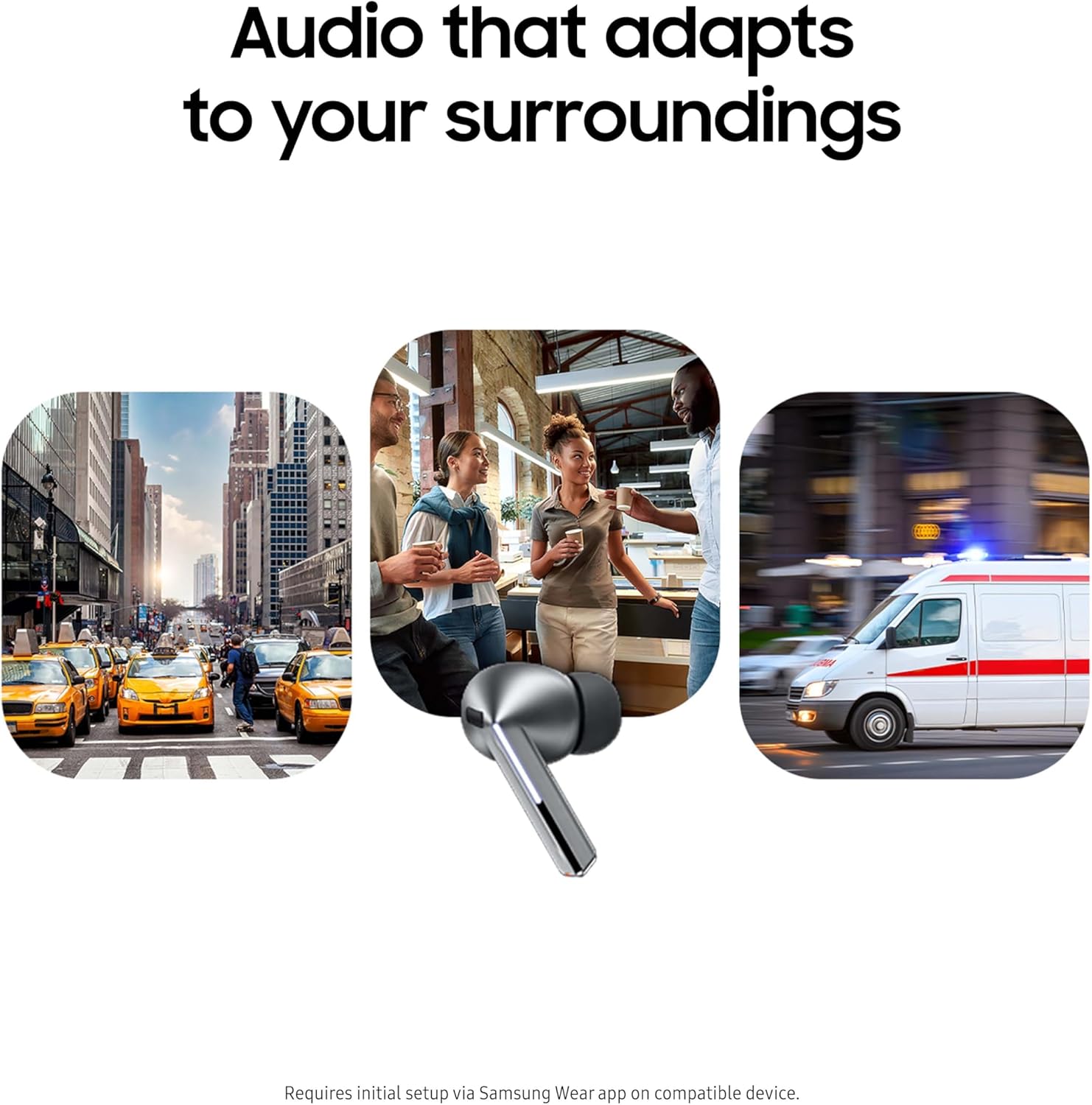 Samsung Galaxy Buds 3 Pro AI True Wireless Bluetooth Earbuds  Noise Cancelling  Sound Optimization  Redesigned Comfort Fit  Silver [US Version  Amazon Exclusive  2Yr Warranty]