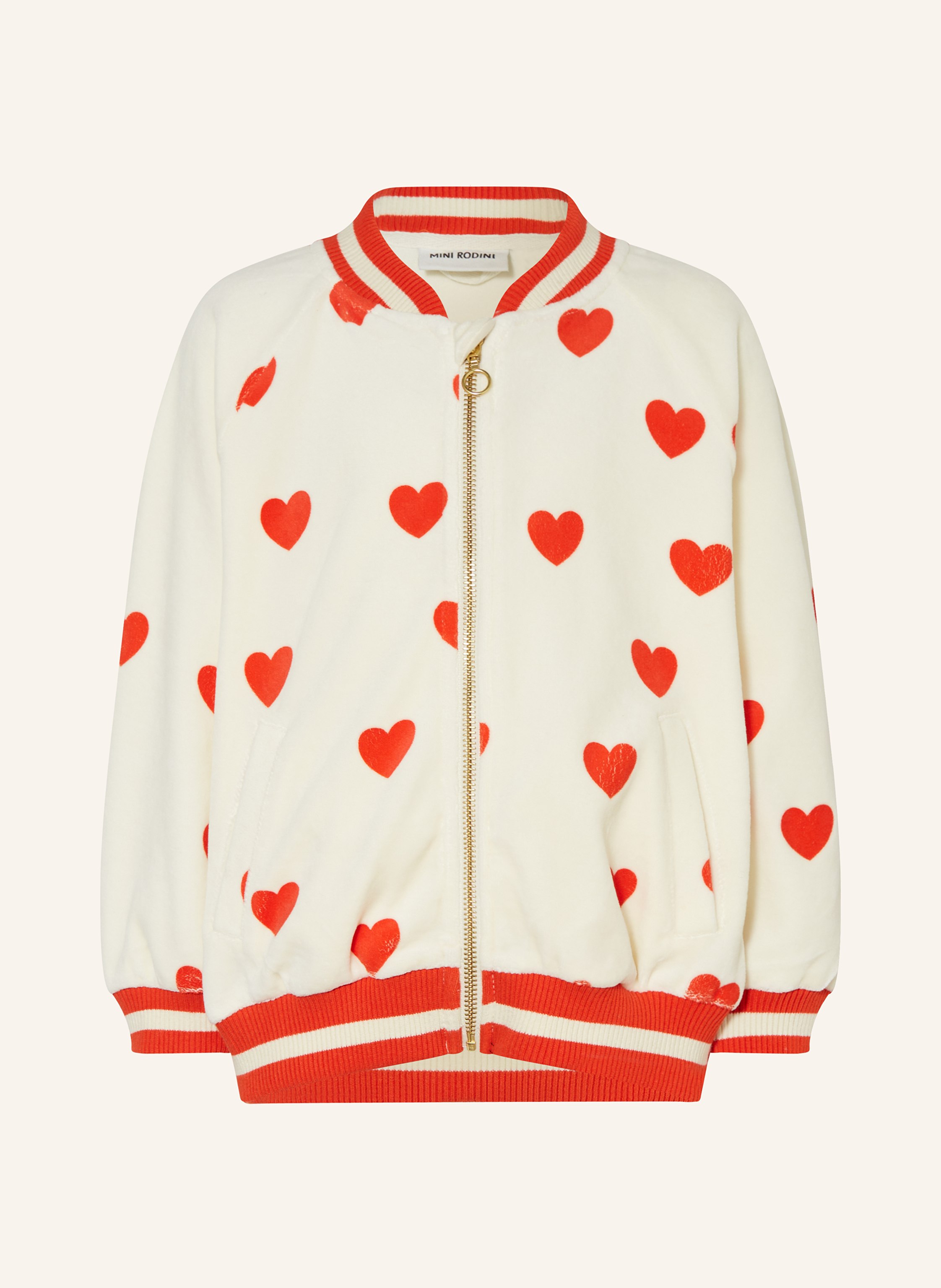 mini rodini Sweatjacke aus Samt