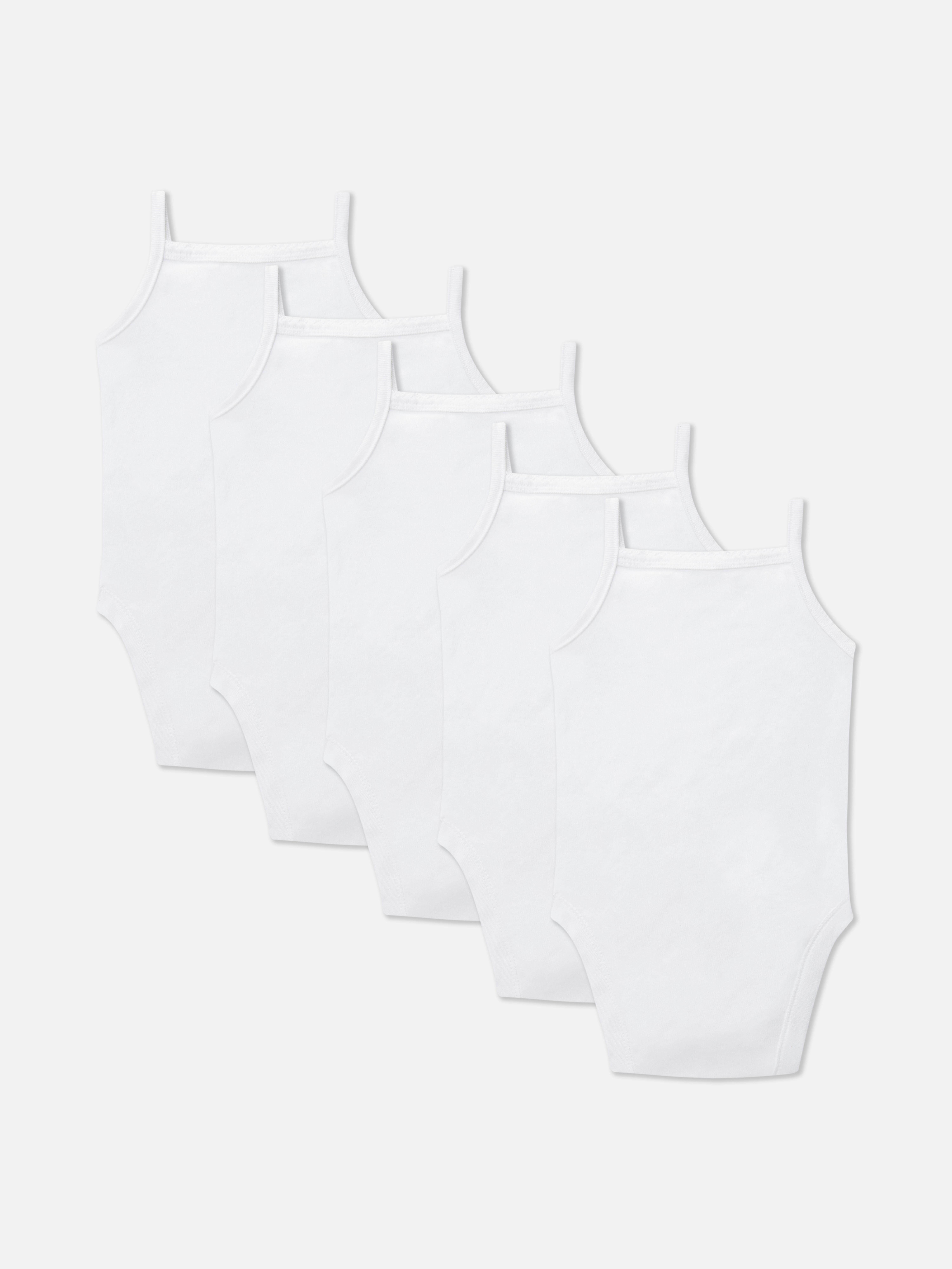 5-Pack Newborn Strappy Bodysuits