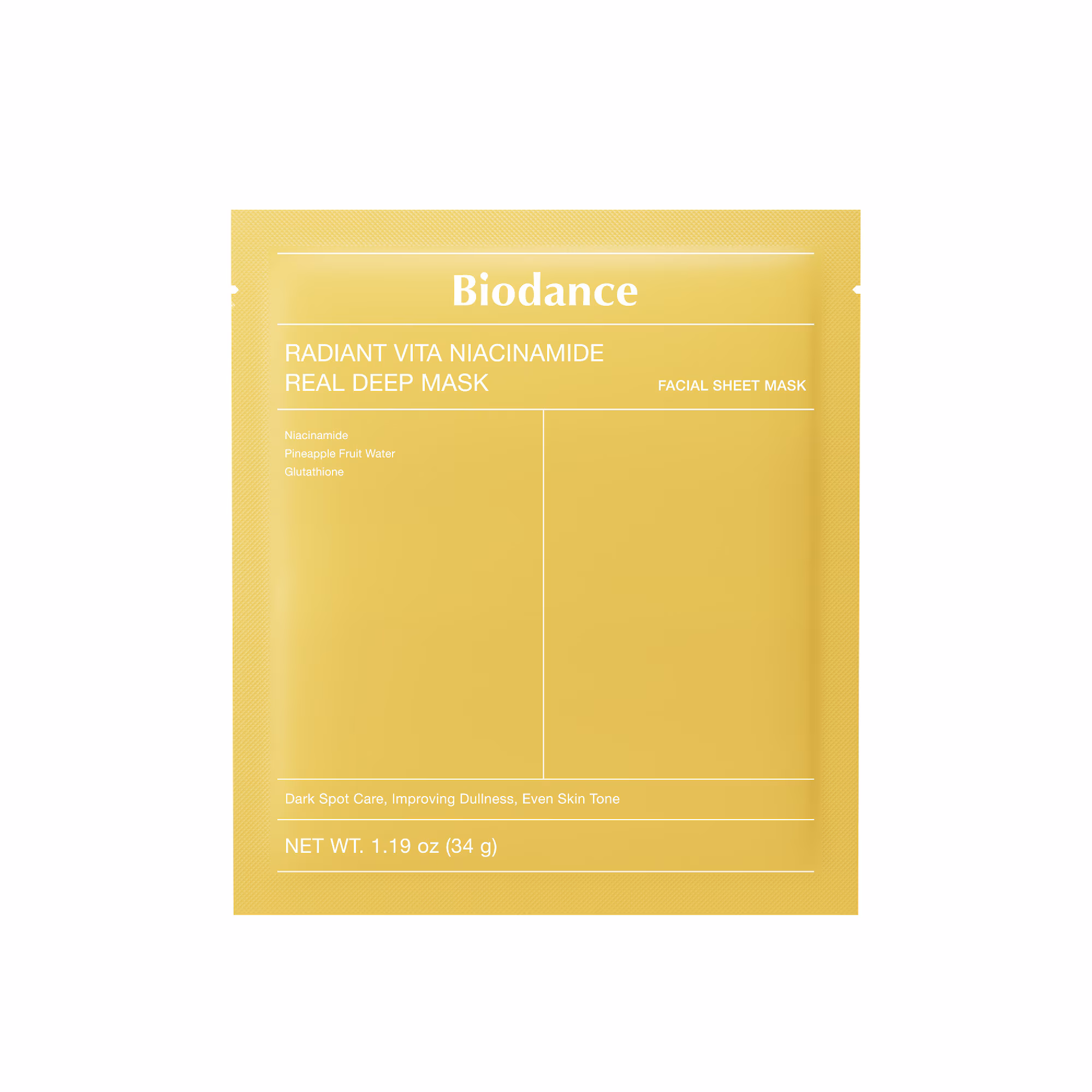 VITA NIACINAMIDEKit de 4 masques hydrogel anti-tâches à la niacinamide
