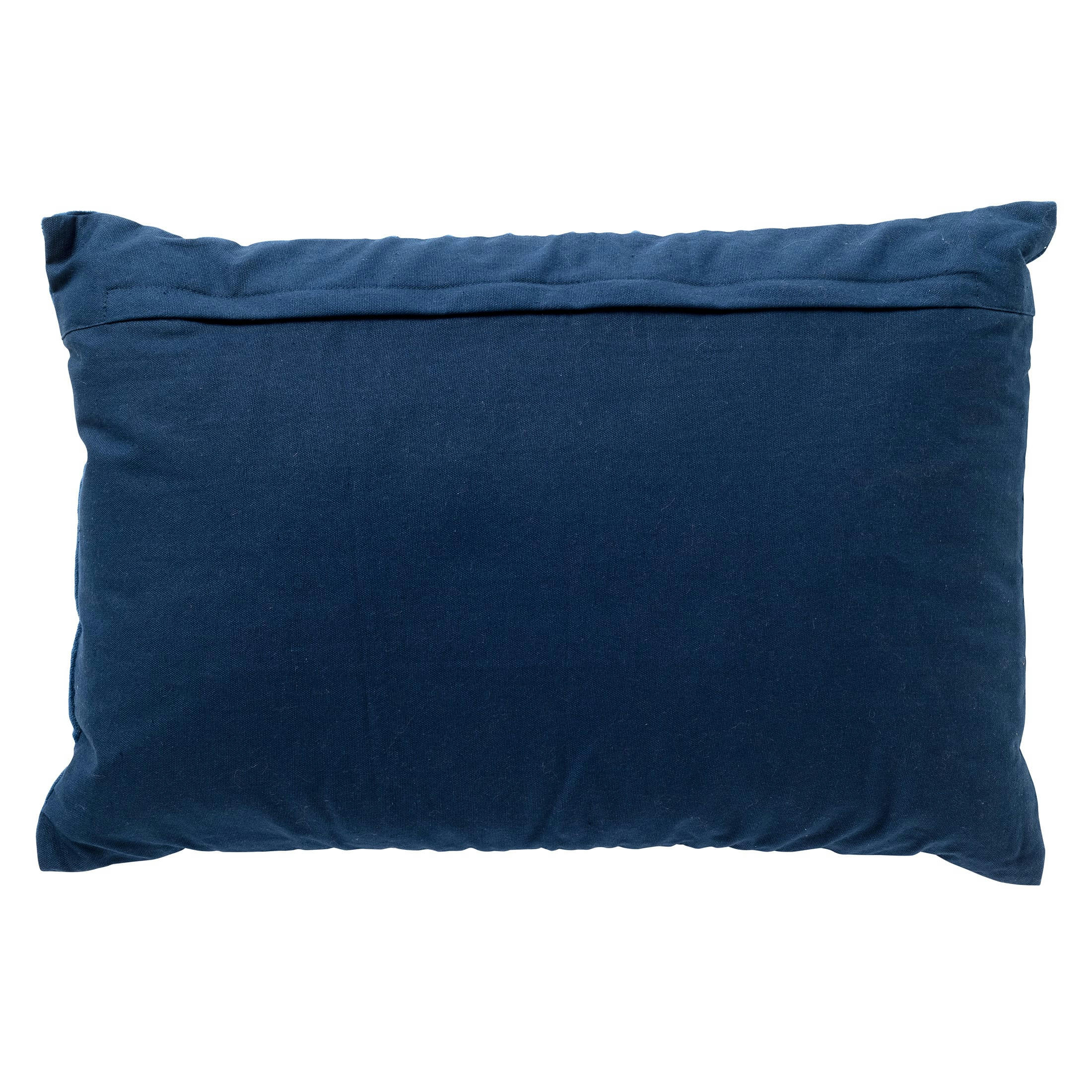 - Housse de coussin bleu en velours-40x60 cm uni