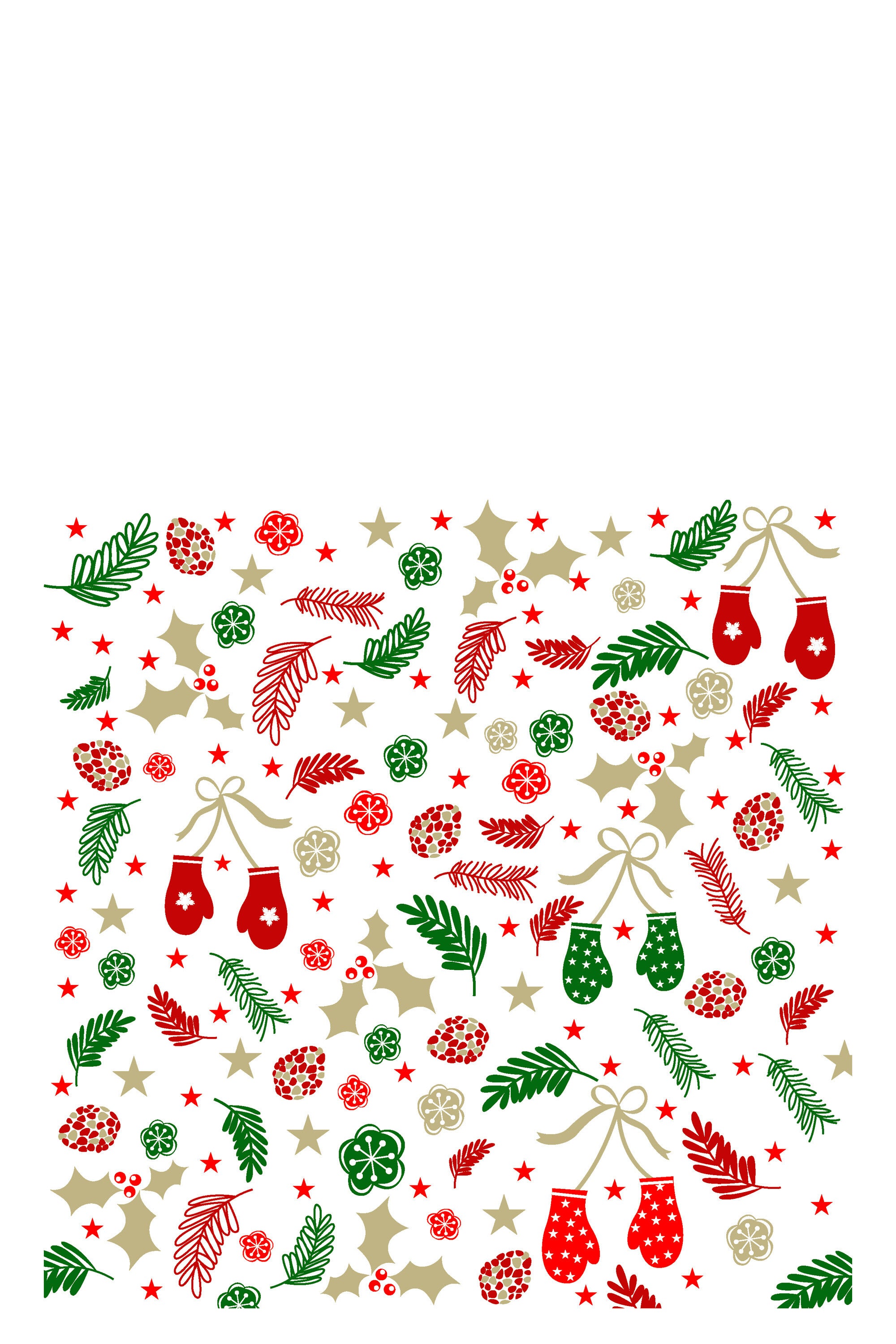 J-Line servet Kerst Achtergrond - papier - mix - large - 3 pakken van 12