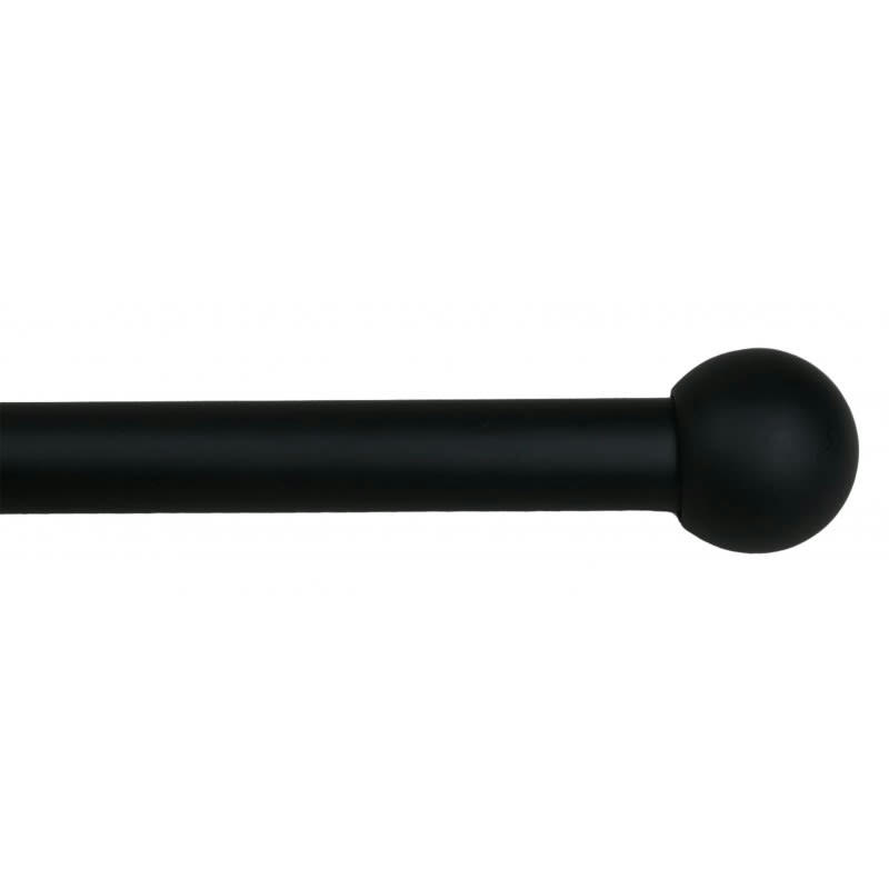 HAROLD - - Kit tringle extensible ø 16/19 mm 110 à 210cm - Noir mat