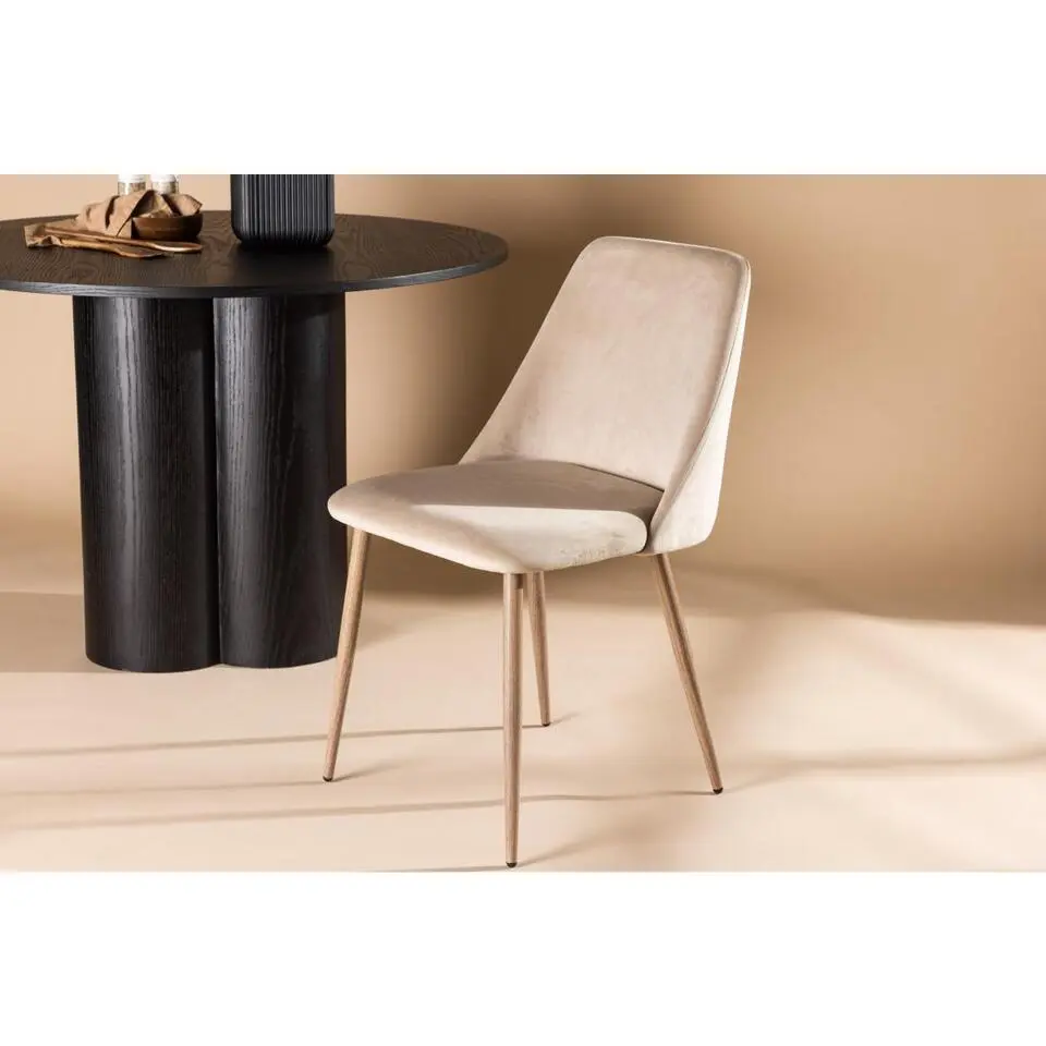 Svea - Kamo eetkamerstoel - velvet - bruin