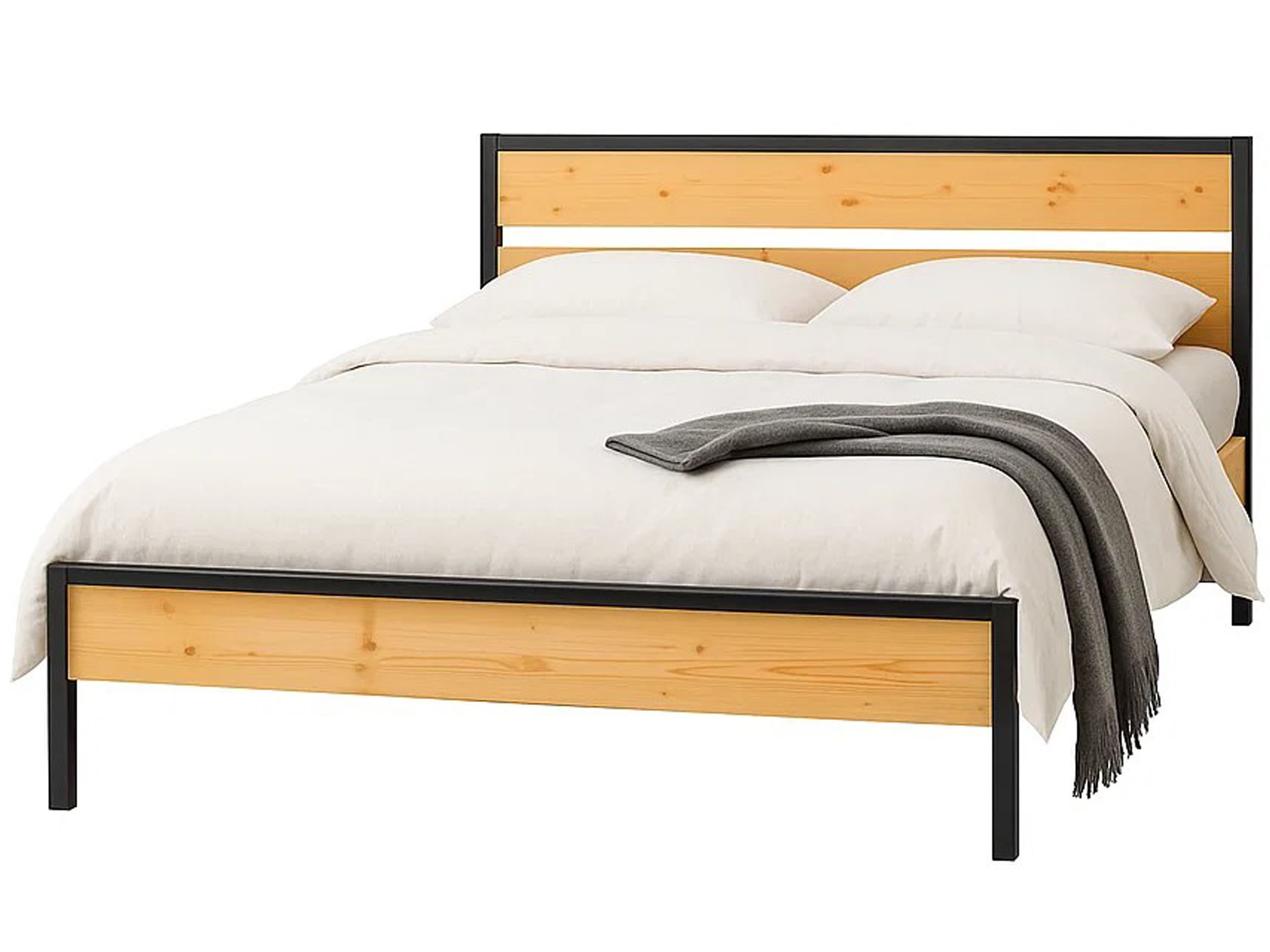 Łóżko 160x200 Loft wood, kolor sosnowy