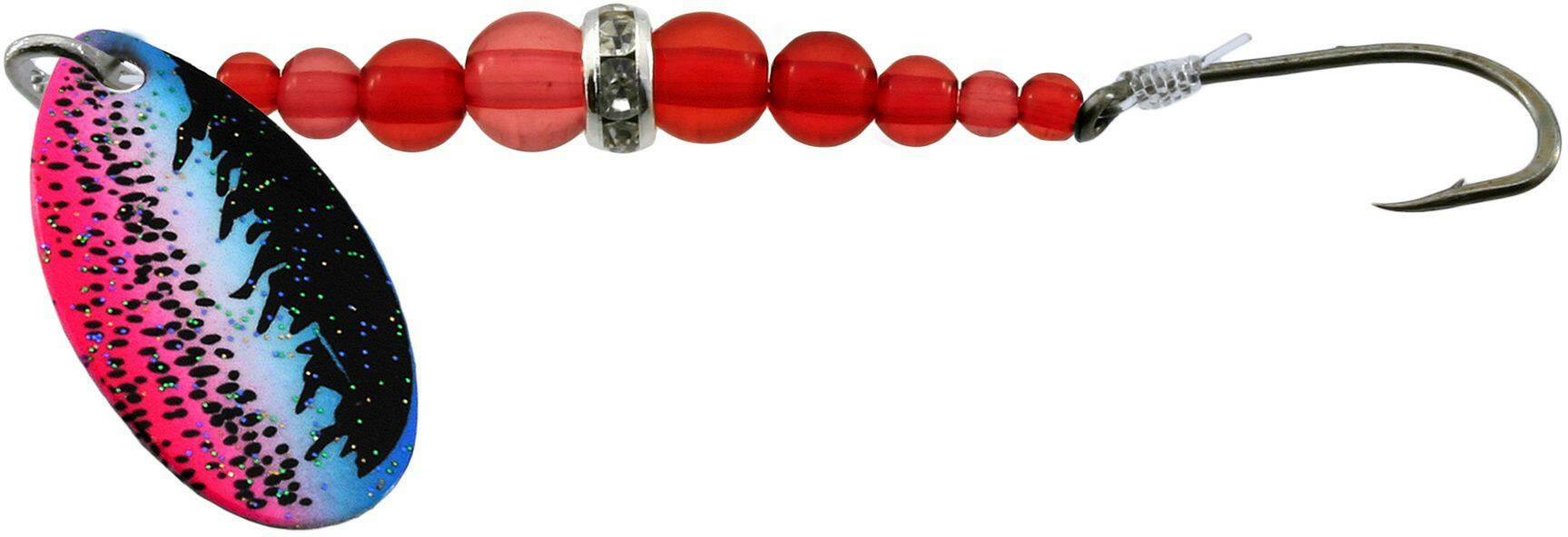 Gibbs Delta Sparkler, Rainbow Tiger/Ruby Red Bead, #6 Hook