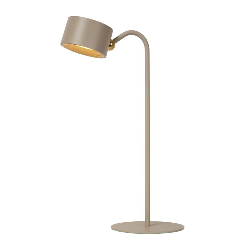 Lampe de bureau rechargeable LED Jolan taupe 3,5 W LUCIDE