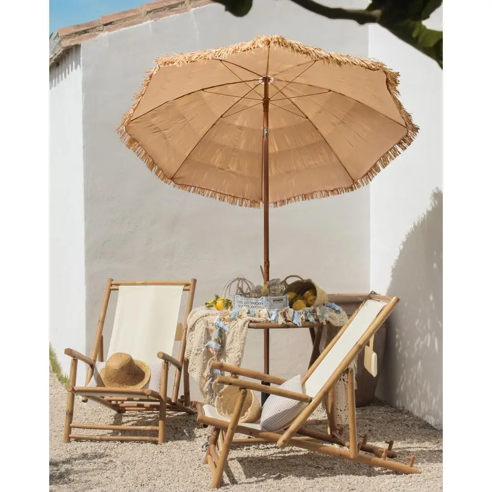 CIVETTA - Tuinparasol - Naturel - 175 cm - Polyester
