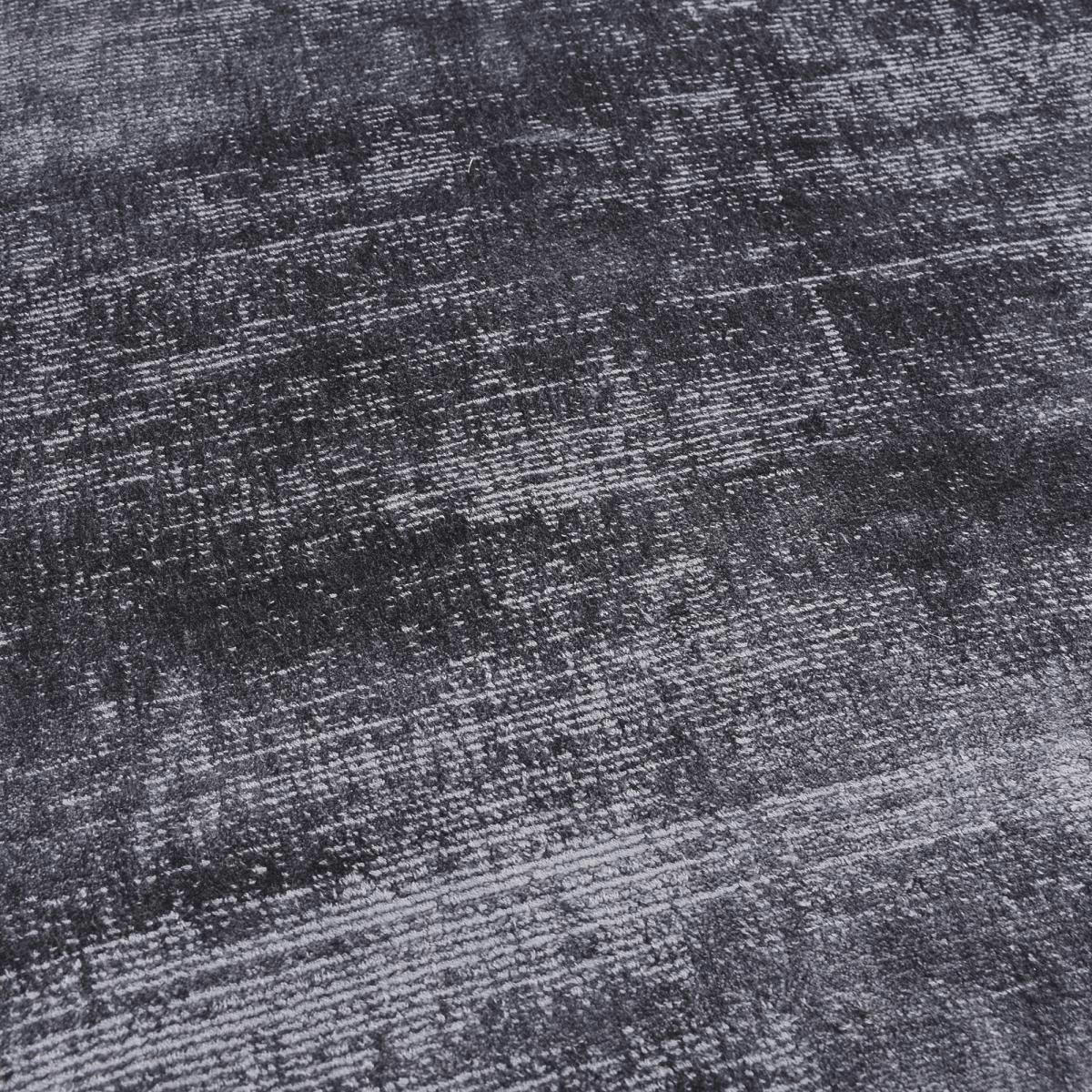 NEO LUXE - Tapis salon en viscose noir 170x240