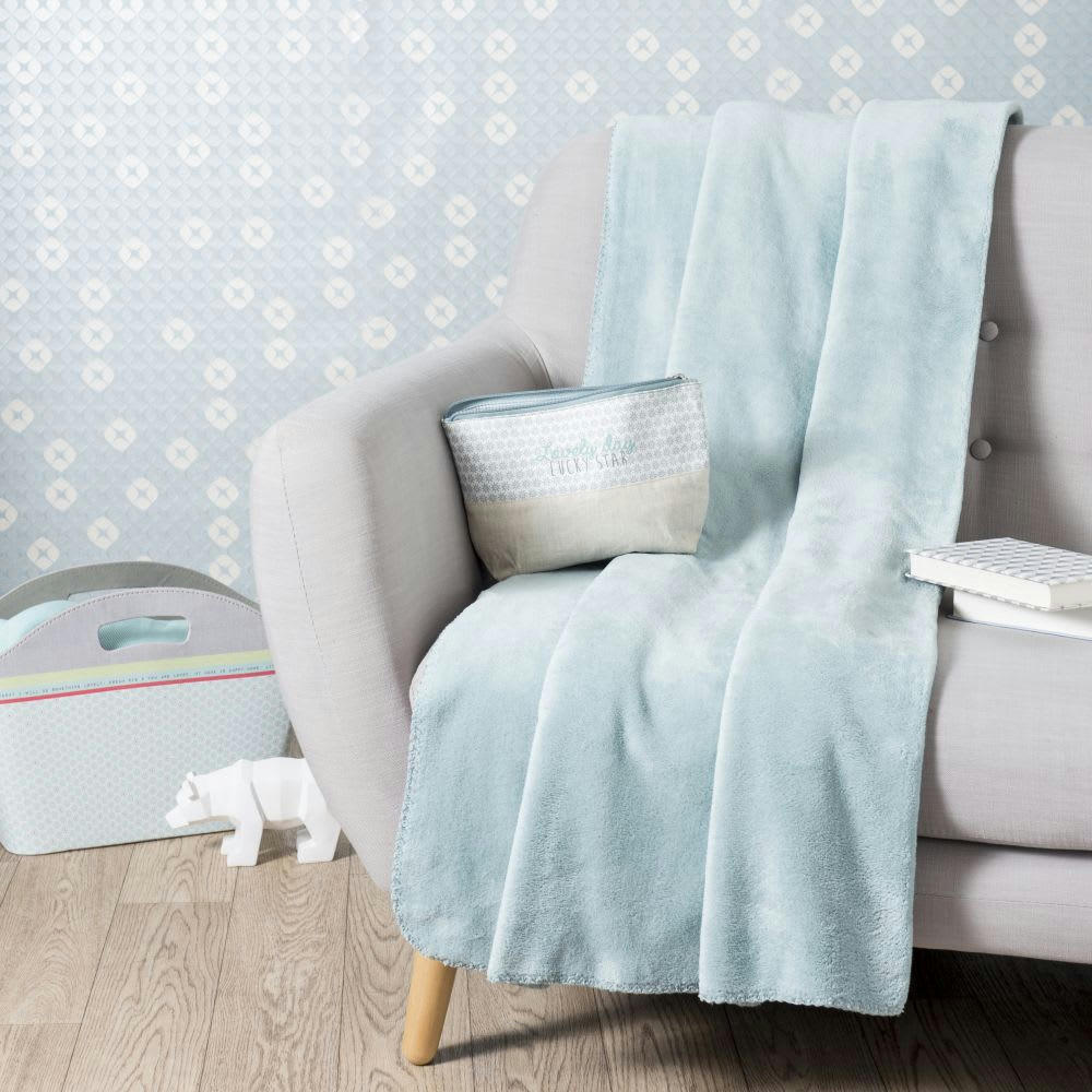 - Plaid bleu 150x230