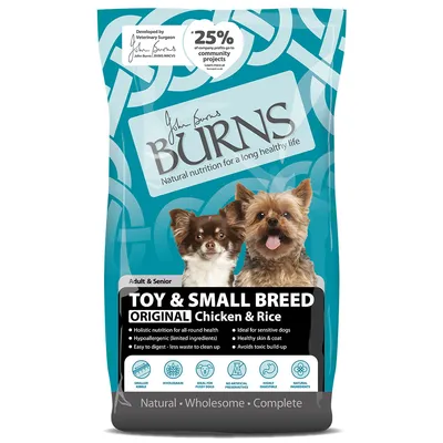 Burns Adult & Senior Original Toy & Small Breed - Chicken & Rice