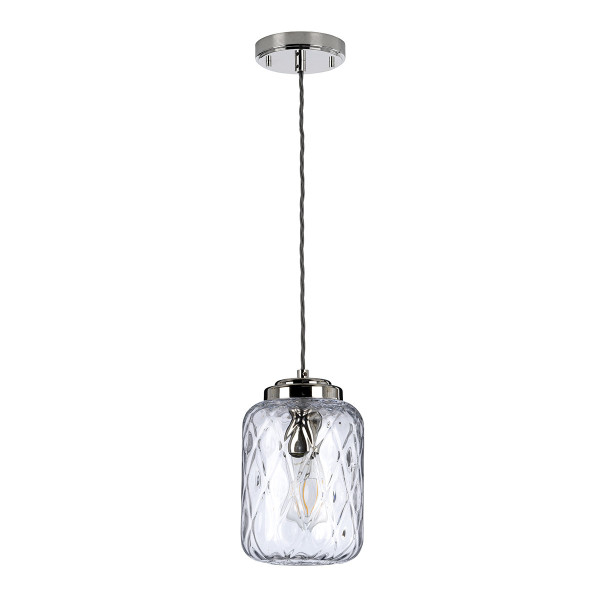 Lampa wisząca polerowany nikiel Sola 1xE27x60W Elstead