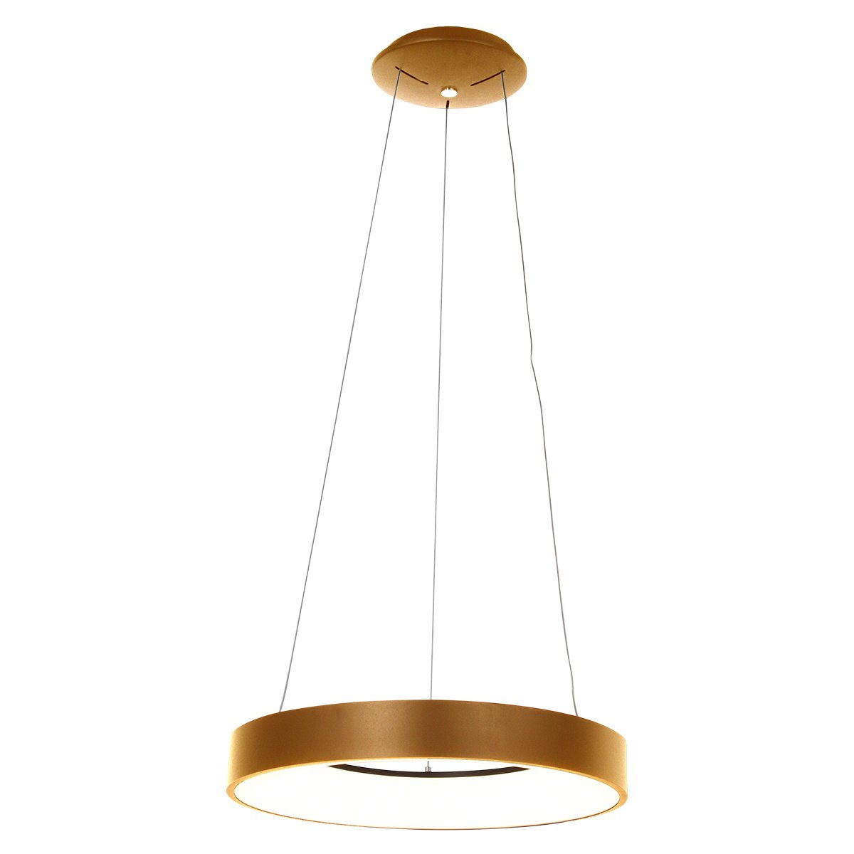 Steinhauer hanglamp Ringlede - 1 lichts - 48x 160 cm - goud
