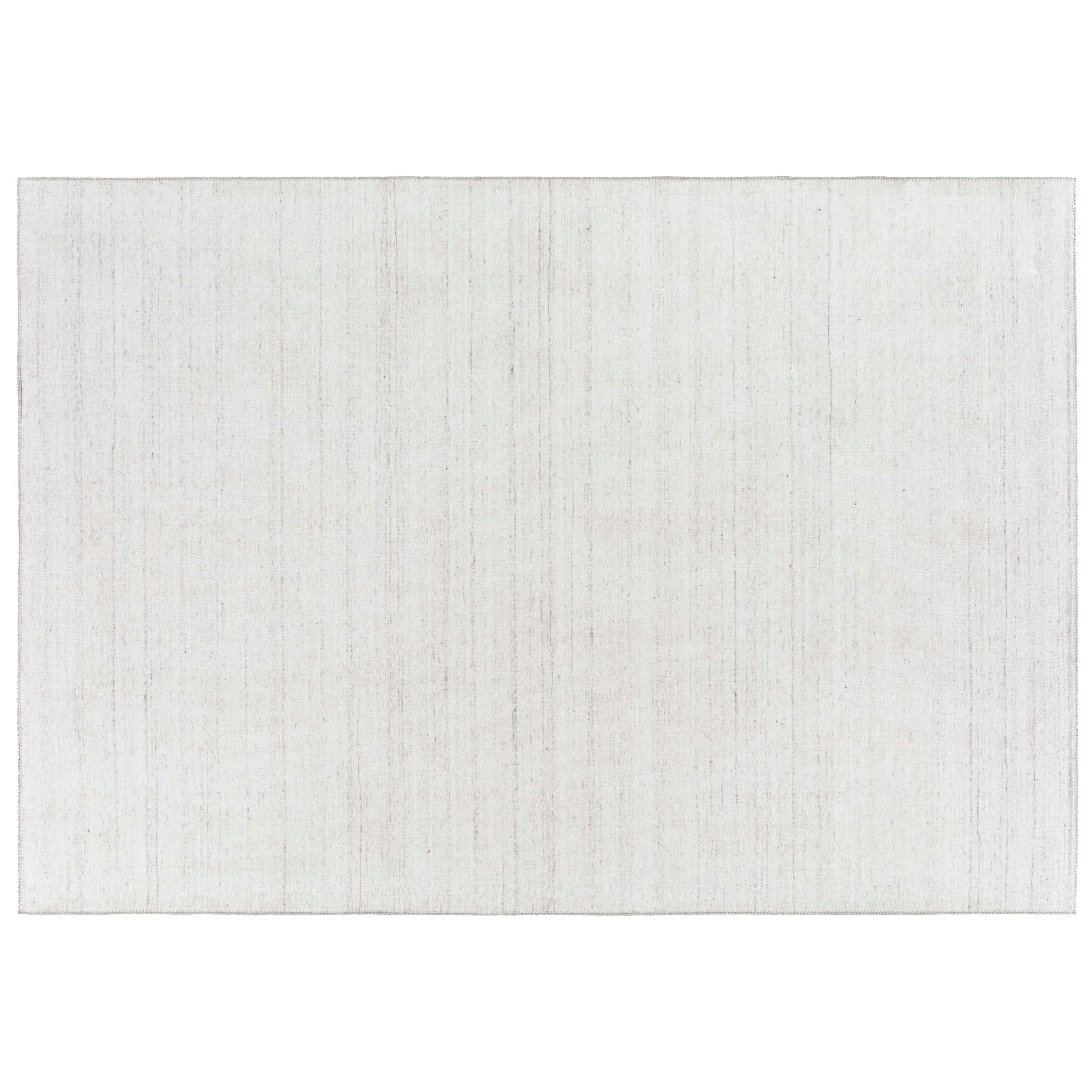 LOOP - Tapis chenille rectangulaire imprimé nuancé ivoire 200 x 290 cm