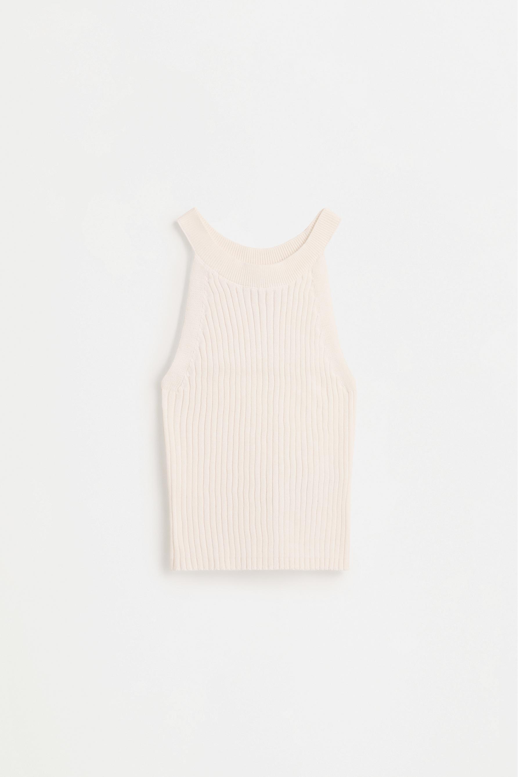 Top halter de punto