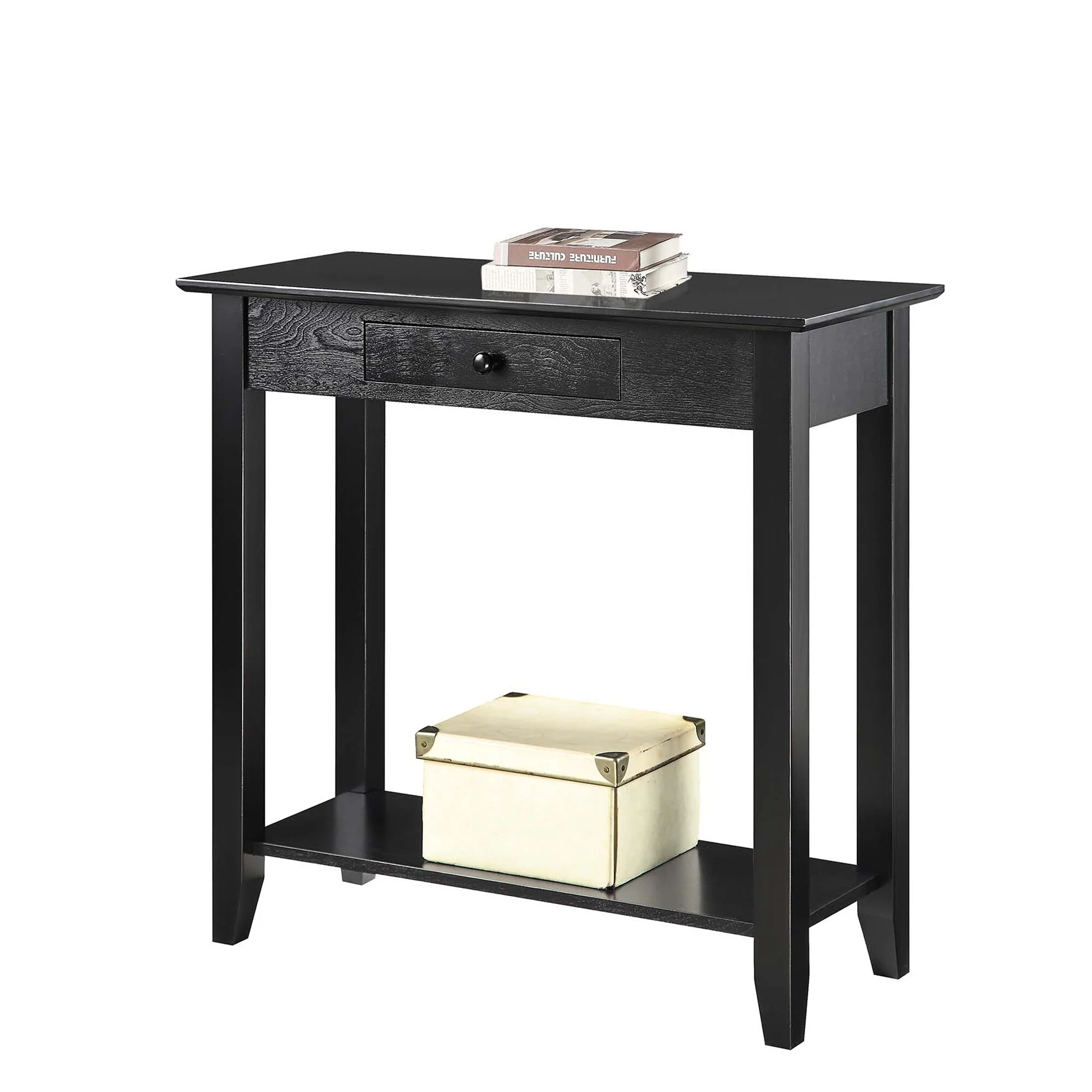 Convenience Concepts American Heritage 1 Drawer Hall Table with Shelf